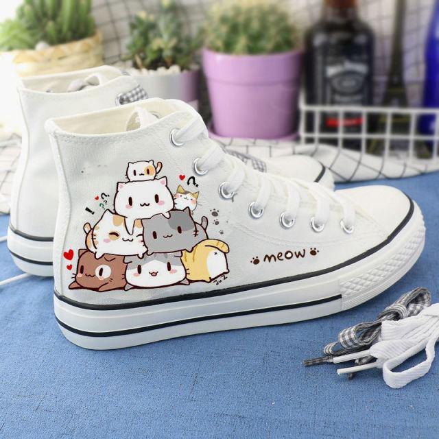 FIRST DANCE Cat Shoes for Women Cat Printed Shoes India | Ubuy
